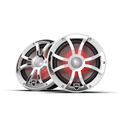 Wet Sounds REVO 8 inch High Output Coaxial Speakers w/ XS-White Stainless Steel RGB Grilles image number 0