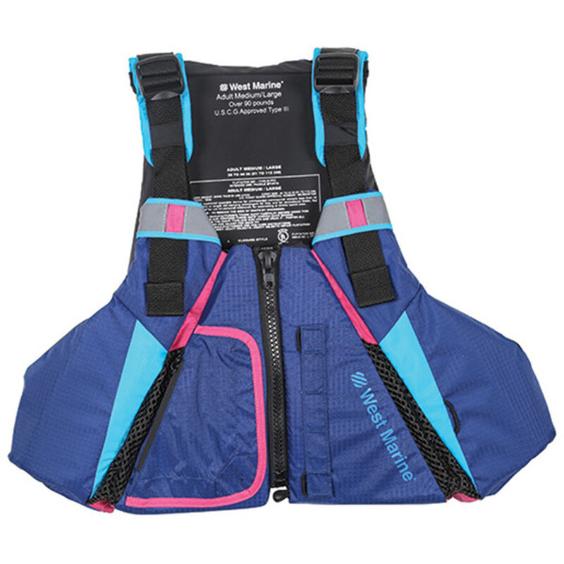 Dynamic Move Paddle Life Jacket, Blue/Pink, Size M/L, Chest Size: 36"-44" image number 0