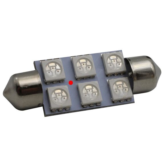 Festoon 39mm LED Bulb, Red image number 1