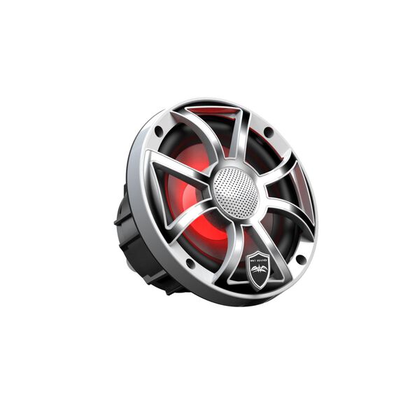 Wet Sounds REVO 6.5 inch High Output Coaxial Speakers w/ XS-White Stainless Steel RGB Grilles image number 1