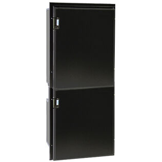 Cruise 195 Classic Fridge/Freezer - AC/DC, Right Swing, Black Door & Panel, 3 Sided Black Flange