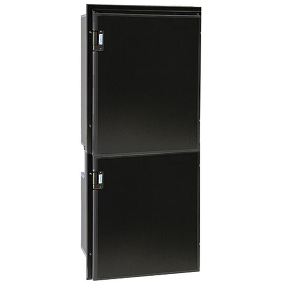 Cruise 195 Classic Fridge/Freezer - AC/DC, Right Swing, Black Door & Panel, 3 Sided Black Flange image number 0