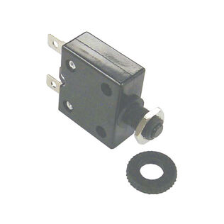 Push Button Circuit Breaker, Resettable, 10A