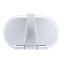Trinidad Transom Shower Cold Only, Chrome Cup & Lid, Hammer-Head Arctic White Sprayer, 6' White Rubber Hose, Chrome Trinidad Handle image number 7