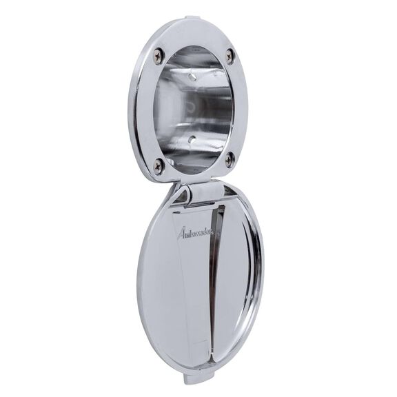 Recessed Cup & Lid Set All Plastic Chrome image number 6