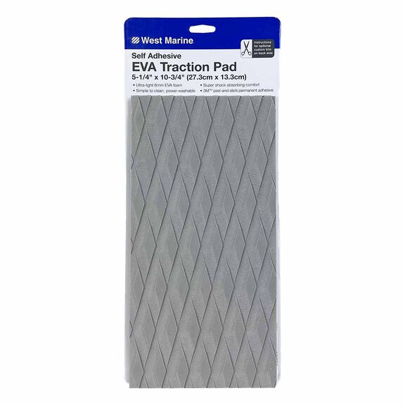 EVA Foam Traction Pad Gray Diamond 10.75" x 5.25" image number 0