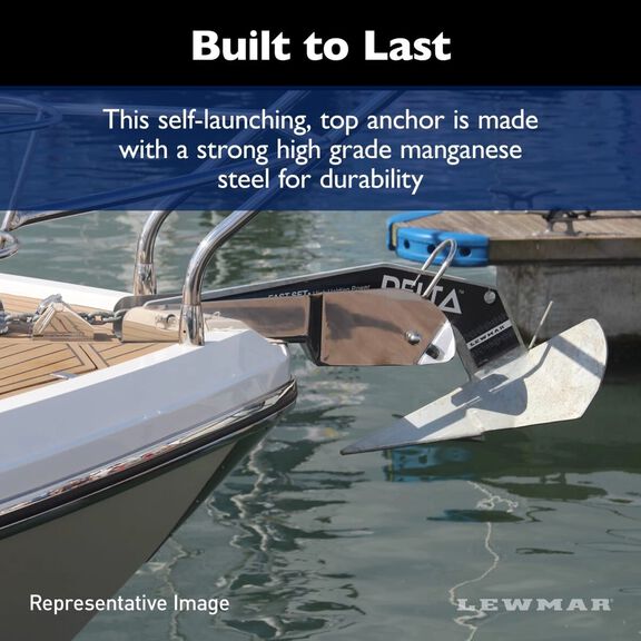 Lewmar Galvanized Steel Delta Anchor - 140 lbs. image number 4