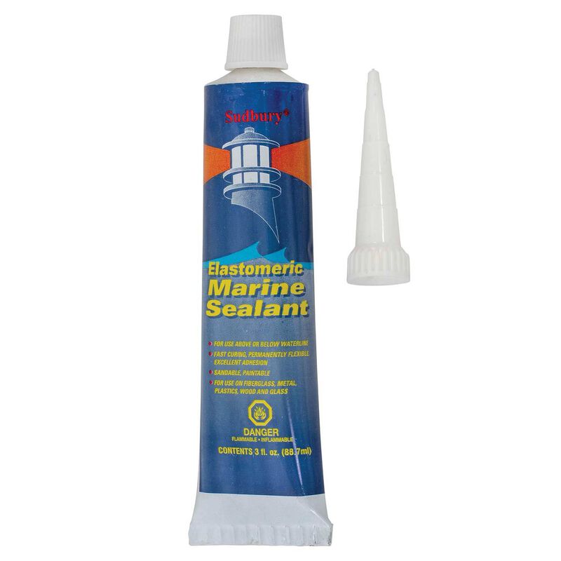 SUDBURY OnePart Marine Grade Elastomeric Sealant, Clear, 3 oz. West