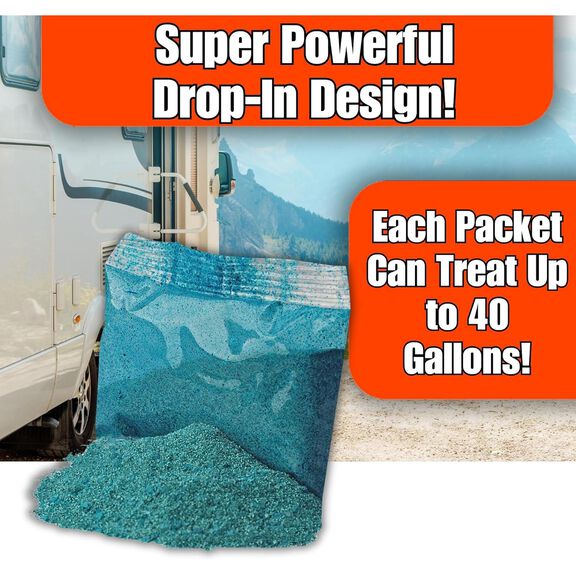 SEAFLO Bio-Pak RV Marine Holding Tank Deodorizer Drop-In Packets Pine Scent image number 7