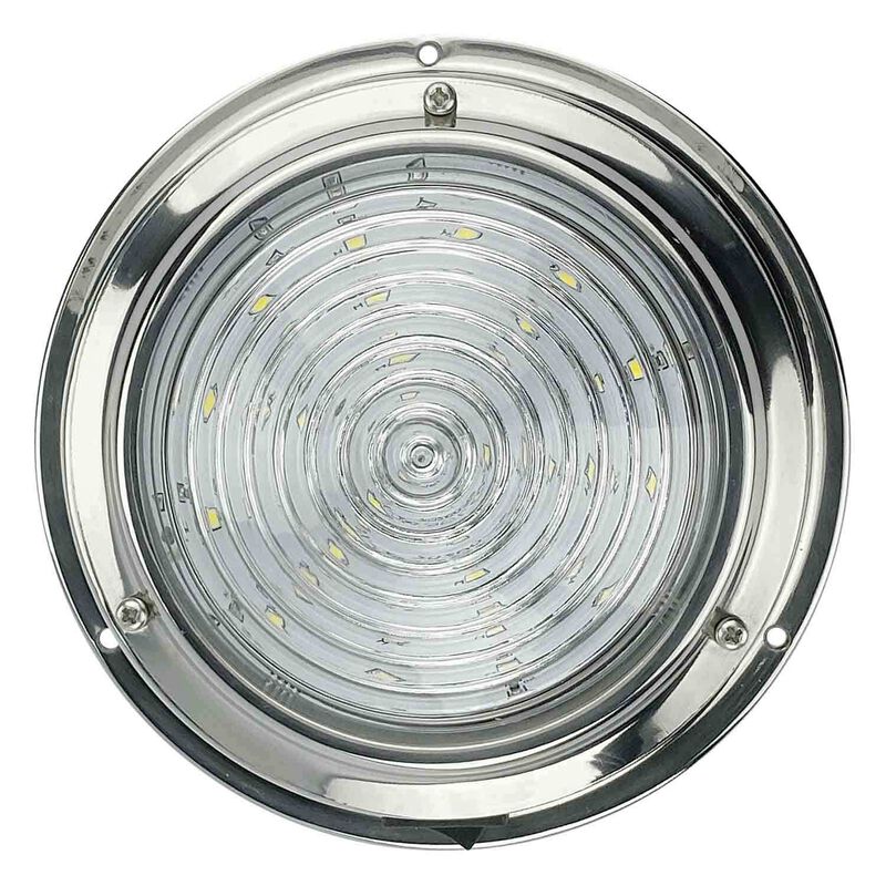 SEAVOLT 5 1/2" Stainless Steel LED Dome Light, White West Marine