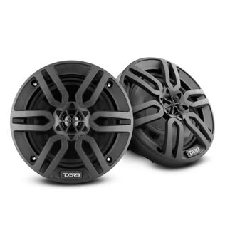 MP 6.5" 2-Way Coaxial Marine Speakers 60 Watts RMS, 4-Ohm, Black
