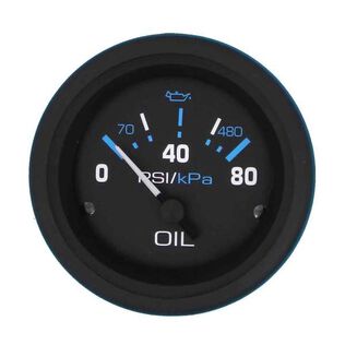 Eclipse Series Oil Pressure Gauge, 80 psi