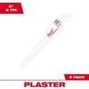 5" 6 TPI Plaster SAWZALL&reg; Blades, 5 Pack image number 0