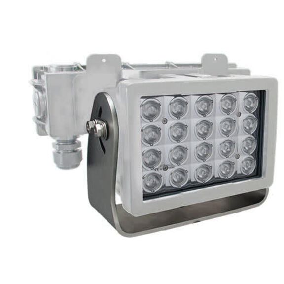 Imtra Offshore 20-LED Marine Deck Light - 110-277VAC, 140W, 25&deg;, White Finish, IP68/69K image number 0
