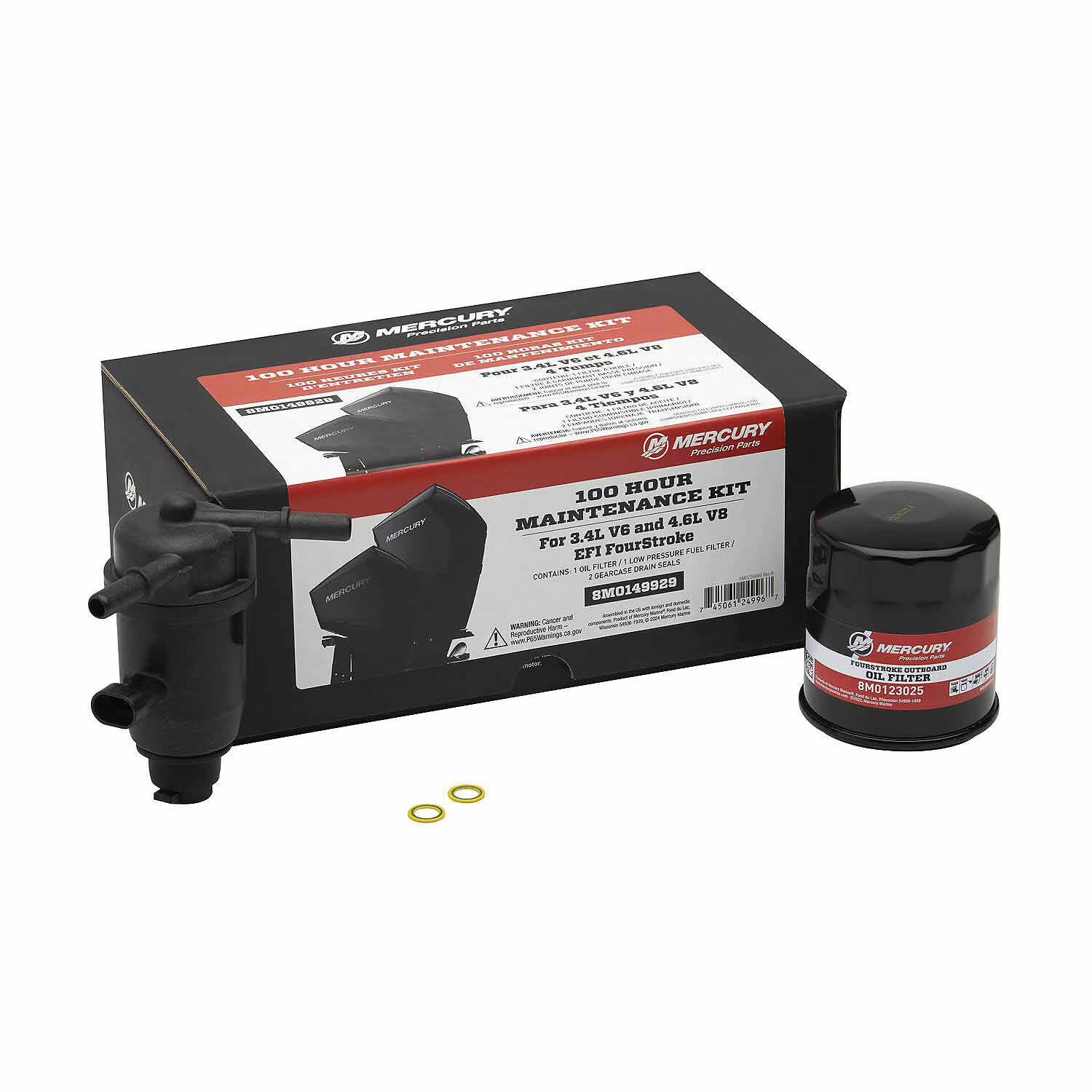 Mercury V6/V8 100-Hour Service Kit 175–300hp