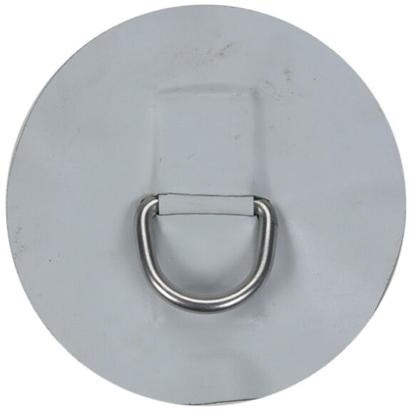 Medium Replacement Patch D-Ring for AL-290 Inflatable Hypalon Sport Boat, Light Gray image number 0