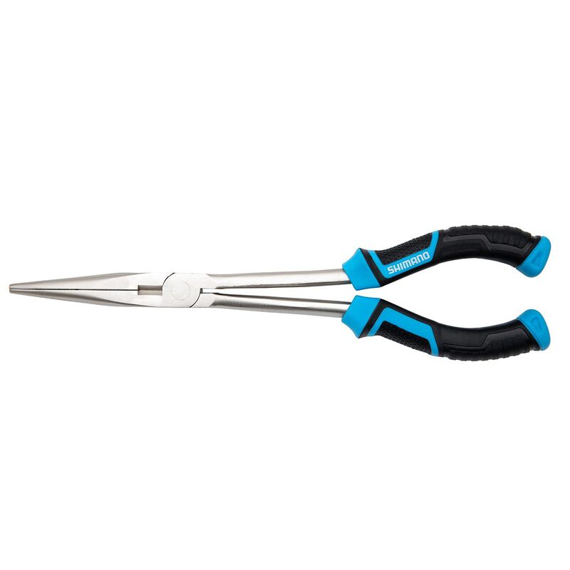 SHIMANO 11" Brutas Silver Nickel Needle Nose Long Reach Pliers West