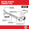 7 pc. Metric Flex Head Ratcheting Combination Wrench Set image number 2
