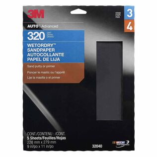 Wetordry&trade; Abrasive Sheet, P320 Grit