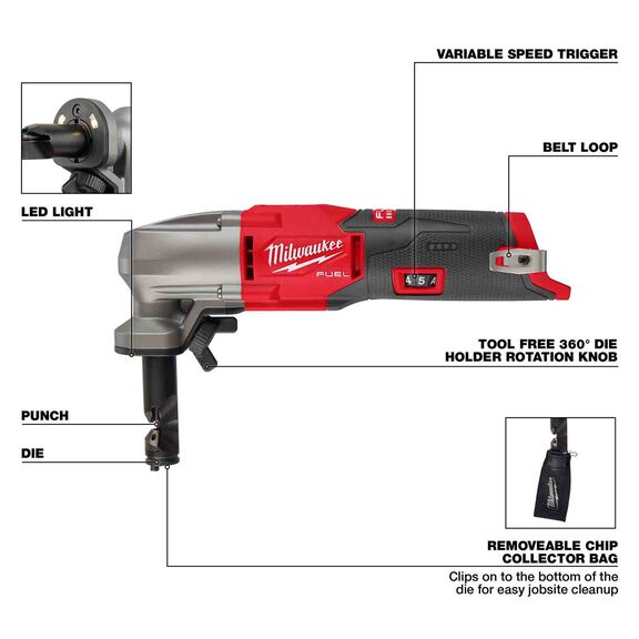 M12 FUEL&trade; 16 Gauge Variable Speed Nibbler image number 1