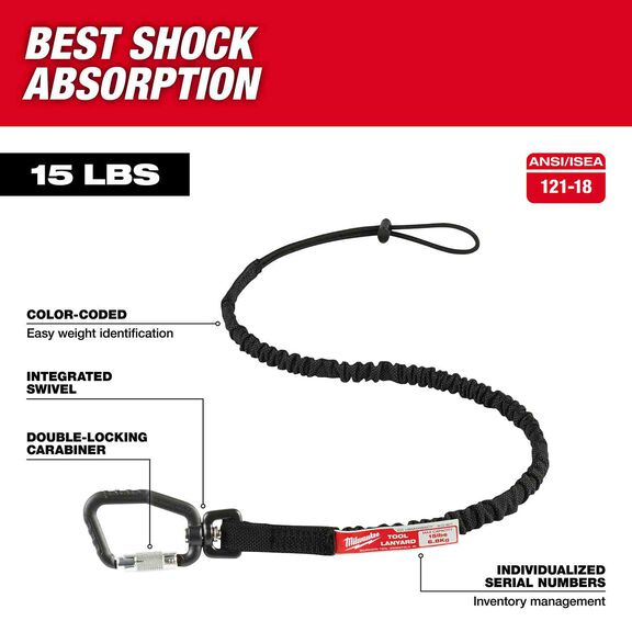 15 Lb. Locking Tool Lanyard image number 1