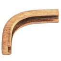 Teak Bulkhead Molding, 1/2" Track Outside Corner, 1 3/16" x 5/8" image number 3