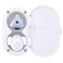 Trinidad Transom Shower Cold Only, Arctic White Cup & Lid, Small Arctic White Sprayer, 10' White Rubber Hose, Chrome Trinidad Handle image number 6