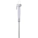 Recessed Shower Chrome Cup with Stainless Steel Lid, Hammer-Head Arctic White Sprayer, 6' Stainless Steel Hose image number 8