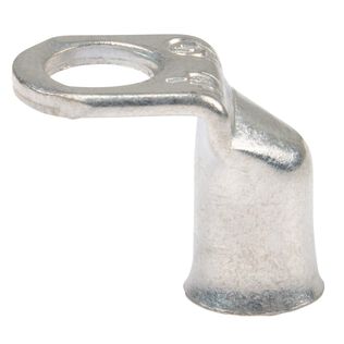 1 AWG 90 Degree Tinned Copper Lug, 3/8" Stud Size, 2-Pack