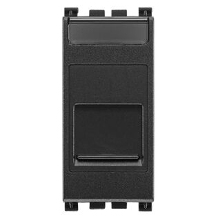 Vimar Arke RJ45 Keystone Adaptor with Dust Cap, Grey
