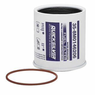 8M0146206 Water Separating Fuel Filter, 10-Micron Filtration, Racor Head