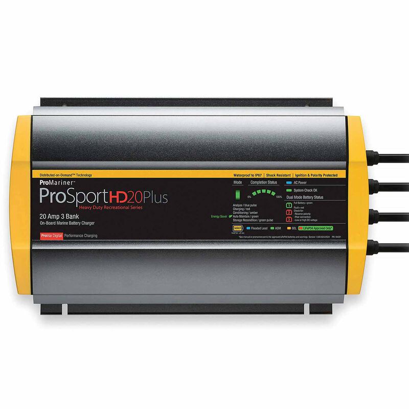 ProSportHD20 Plus Onboard Marine Battery Charger, 20 Amp, 3-Bank image number 0