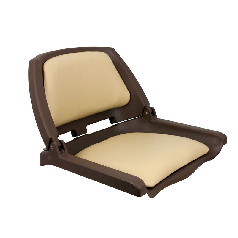 Traveler Folding Seat, Tan Upholstery With Brown Shell image number 1