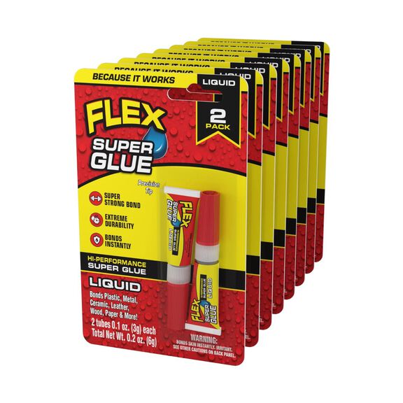 Flex Super Glue&trade; Liquid 2x3g, 8-Pack image number 0