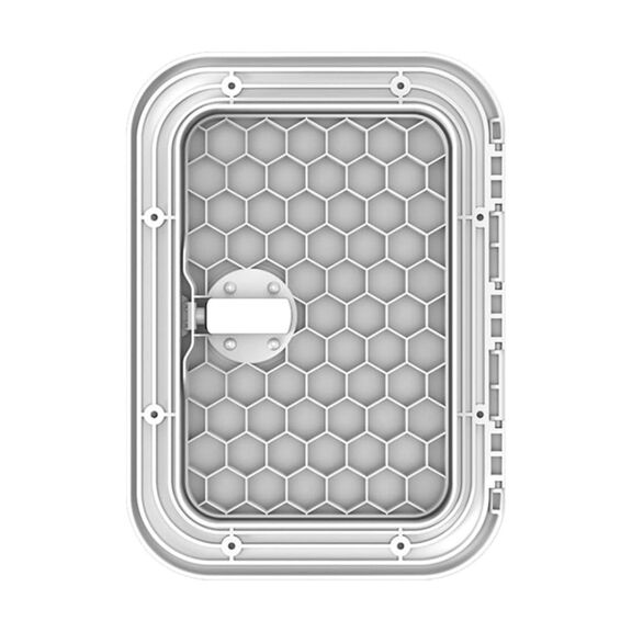 SEAFLO 14.76" x 14.53" White Locking Rectangular Deck Access Hatch image number 3