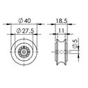 SHEAVE ASSY 40MM image number 1
