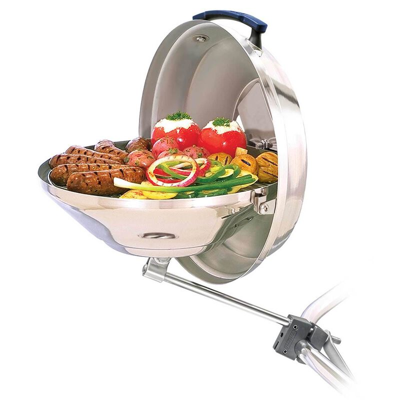 Marine Kettle Charcoal Grill with Hinged Lid, 15" image number 1