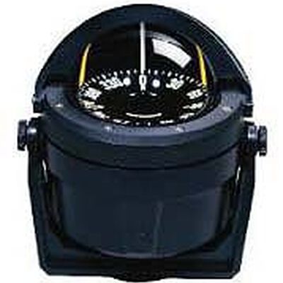 Bracket-Mount Voyager Compass, PowerDamp Flat Dial, Black