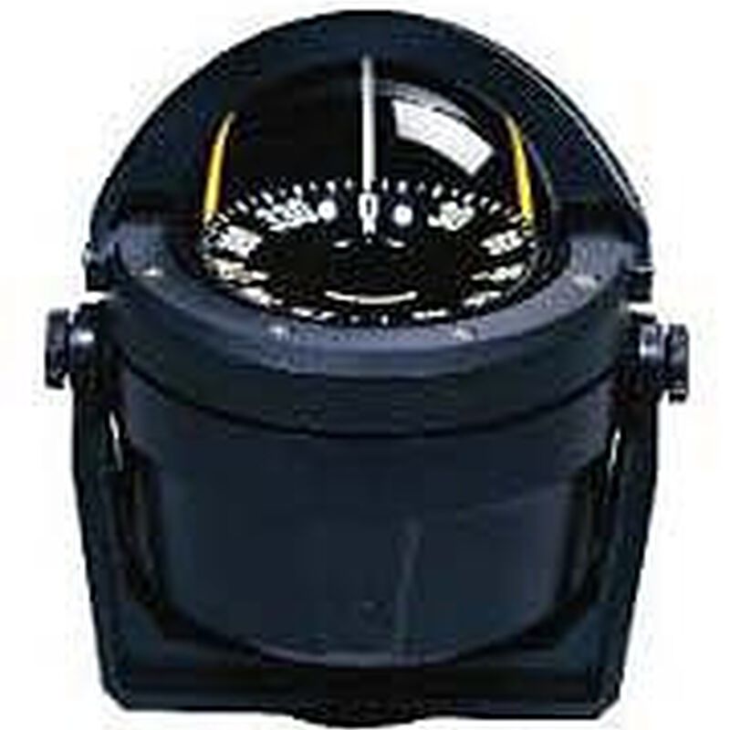Bracket-Mount Voyager Compass, PowerDamp Flat Dial, Black image number 0