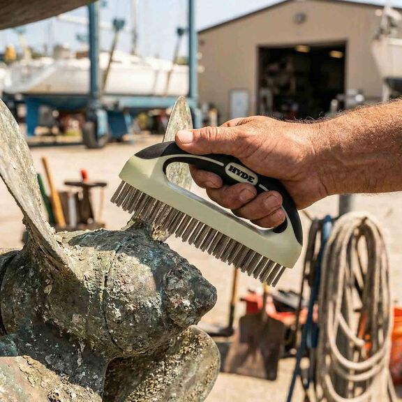 MaxxGrip Pro Wire Brush Stainless Steel 8'' image number 1
