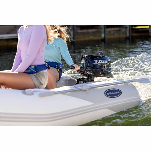 Suzuki DF4A HP 4-Stroke Outboard, 15" Shaft, Manual Start, Black image number 4