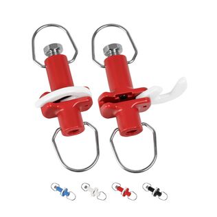 BLUEWING Progressively Tunable Premium Outrigger Release Clip, Red, 2pcs