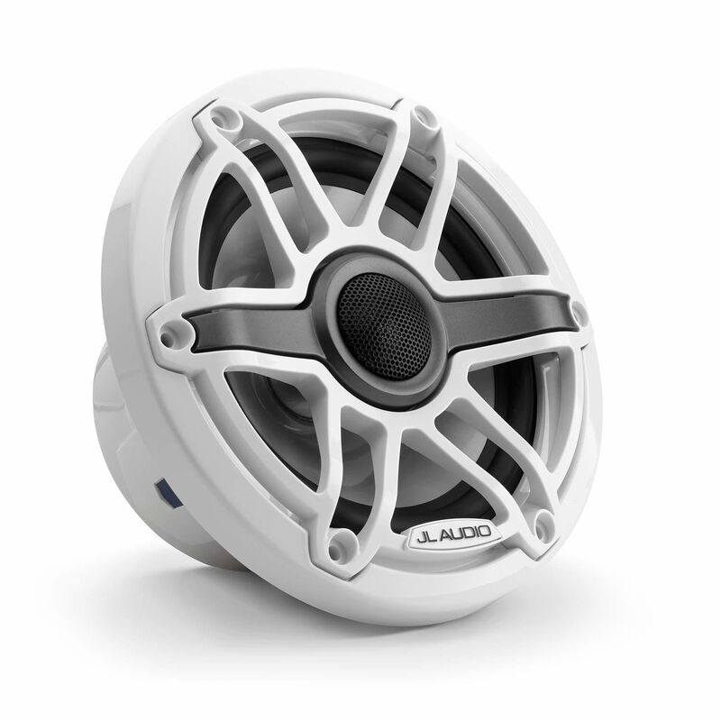 M6-650X-S-GwGw 6.5" Marine Coaxial Speakers, White Sport Grilles image number 1