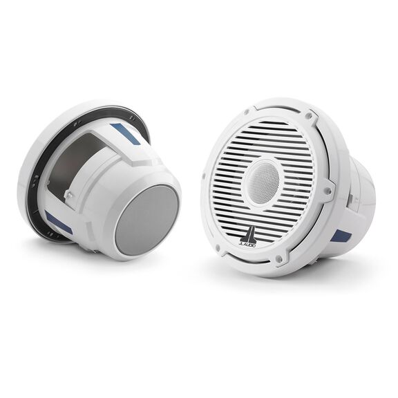 M6-880X-C-3Gw 8.8" Marine Coaxial Speakers, White Classic Grille, Pair image number 1