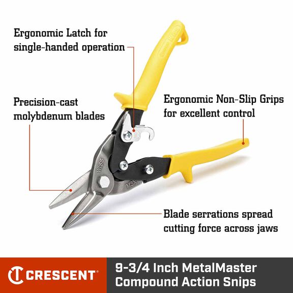 9 3/4" Straight MetalMaster Aviation Snips image number 2