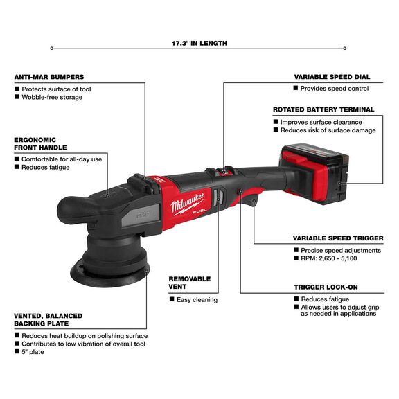 M18 FUEL&trade; 15mm Random Orbital Polisher Kit image number 1