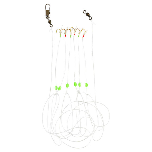 Sabiki #4 Mono Red/Green Saltwater Rig image number 0