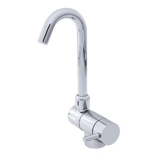 Aidack Folding Faucet, Cold Only, J-Spout, Chrome