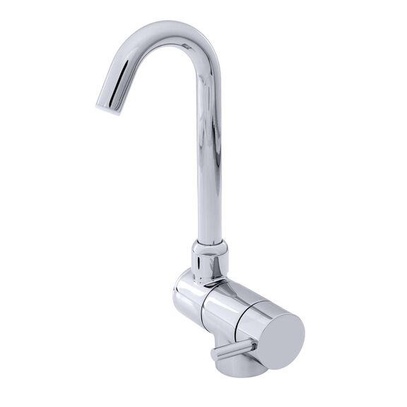 Aidack Folding Faucet, Cold Only, J-Spout, Chrome image number 0
