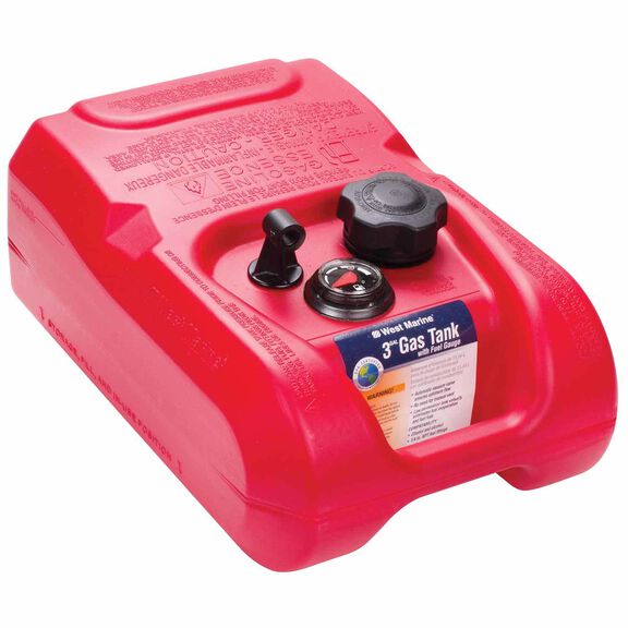 3 Gallon Low Permeation Above-Deck Fuel Tank image number 0